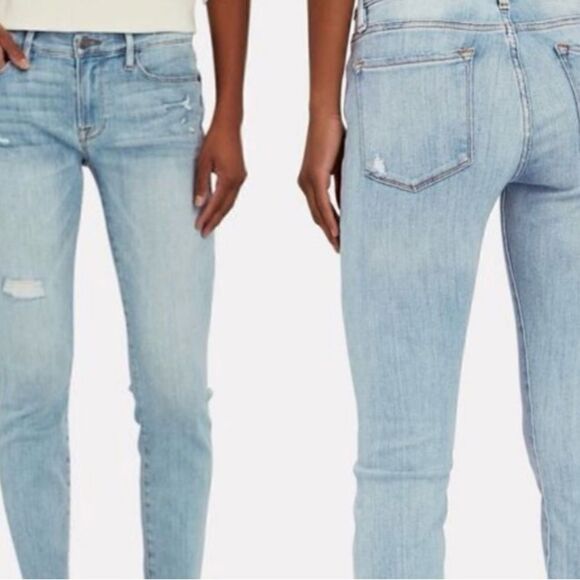FRAME Le Skinny De Jeanne Crop Jeans size 30 NWT $228 - Picture 1 of 10
